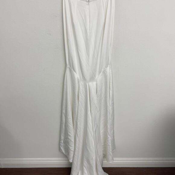 Katie May Noel and Jean Mimi Off White Bridal Maxi Skirt with Train S $495msrp - Picture 9 of 12